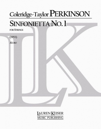 Coleridge-Taylor Perkinson, Sinfonietta No. 1 Streichorchester Partitur