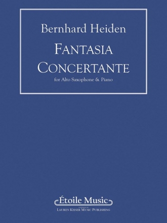 Bernhard Heiden, Fantasia Concertante (piano reduction) Altsaxophon und Klavier Buch