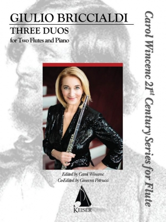 Giulio Briccialdi, Three Duos for Two Flutes and Piano 2 Flutes and Piano Buch + Einzelstimme