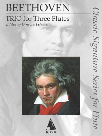Ludwig van Beethoven, Trio for Three Flutes Fltentrio Partitur + Stimmen