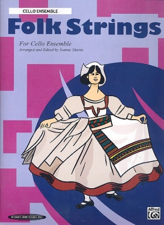 Folk Strings for cello ensemble score