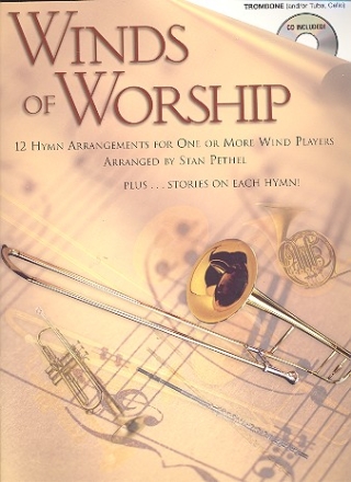 Winds of Worship (+CD) for Trombone (Tuba, Cello) Pethel, Stan, Ed