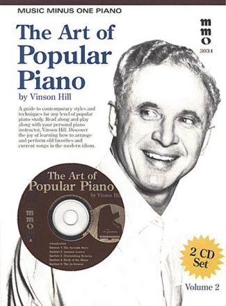 Vinson Hill, The Art of Popular Piano - Volume 2 Klavier Buch + 2 CDs
