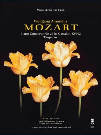 Wolfgang Amadeus Mozart, Piano Concerto No. 25 in C Major Klavier Buch + 2 CDs