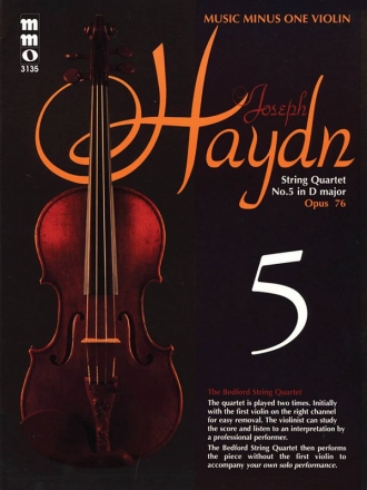 Franz Joseph Haydn, String Quartet No. 5 in D Major, Op. 76 Violin Buch + CD