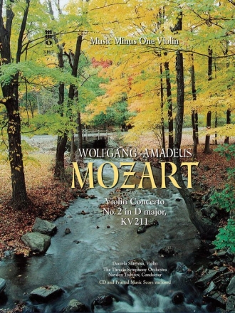 Wolfgang Amadeus Mozart, Violin Concerto No. 2 in D Major, KV211 Violin Buch + 2 CDs