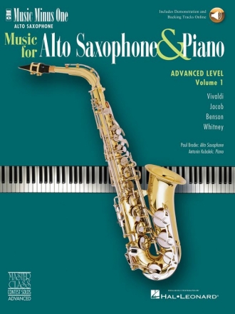 Paul Brodie, Advanced Alto Sax Solos - Vol. 1 Alto Saxophone Buch + CD