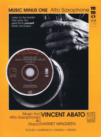Advanced Alto Saxophone Solos - Vol. IV Alto Saxophone Buch + CD