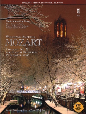 Wolfgang Amadeus Mozart, Concerto No. 22 in E-flat Major, KV482 Klavier Buch + 2 CDs