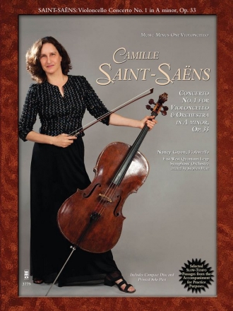 Camille Saint-Sans, Concerto No. 1 for Violoncello and Orchestra Cello Buch + CD