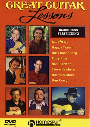 Bluegrass Flatpicking DVD-Video Great Guitar Lessons