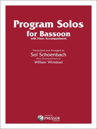Program Solos for Bassoon Fagott und Klavier Partitur und Stimmen
