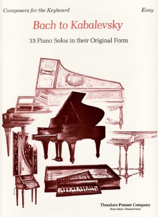 Bach To Kabalevsky Klavier Solostimme