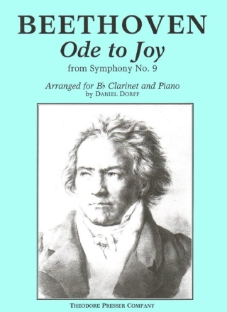 Ludwig Van Beethoven Ode To Joy Klarinette und Klavier Klavierauszug mit Solostimme