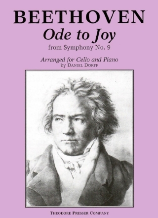 Ludwig Van Beethoven Ode To Joy Violoncello und Klavier Klavierauszug mit Solostimme