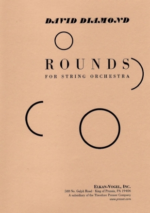 David Diamond Rounds Streichorchester Partitur