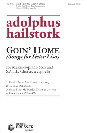 Adolphus Hailstork Since I Lay My Burden Down Mezzo-Sopran und Chor Chorpartitur