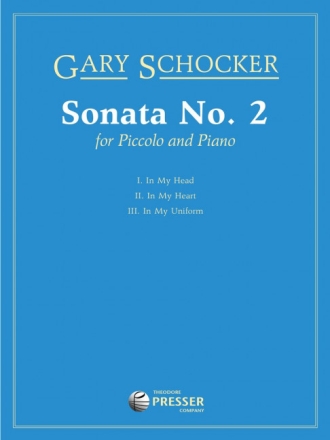 Gary Schocker Sonata No. 2 Piccolo-Flte und Klavier Klavierauszug mit Solostimme