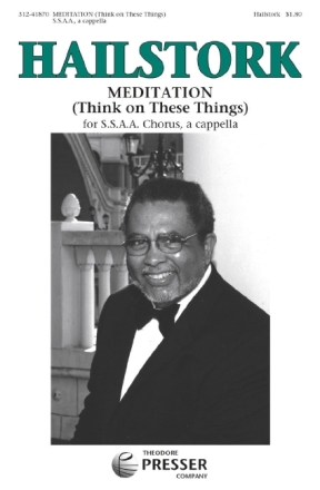 Adolphus Hailstork Meditation Chor Chorpartitur