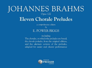 Johannes Brahms, Hans Hassler, Anonymous, Johann Cruger Eleven Chora Orgel und Gesang Solostimme