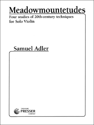 Meadowmountetudes for solo violin