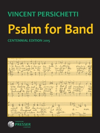 Vincent Persichetti Psalm for Band sinfonisches Blasorchester Partitur und Stimmen