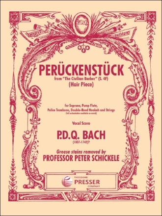 P. D. Q. Bach Peruckenstuck Gesang und Klavier Vokalpartitur