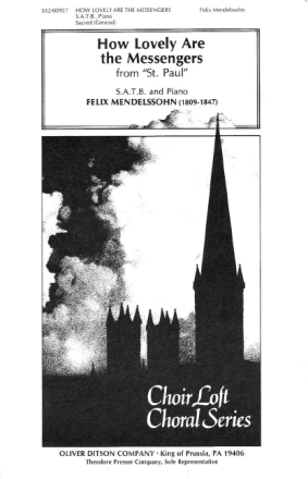 Felix Mendelssohn How Lovely Are The Messengers Chor Chorpartitur