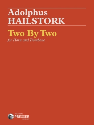 Adolphus Hailstork Two By Two Horn und Posaune Spielpartitur