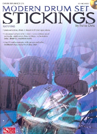 Modern Drum Set Stickings (+CD): for drum set