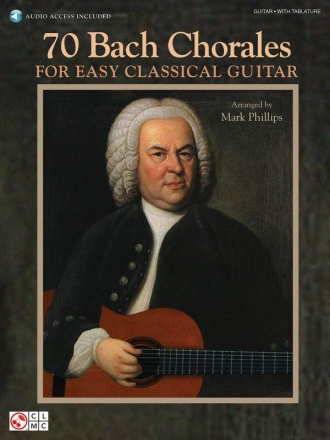 70 Bach Chorales (+audio access) for easy guitar/tab