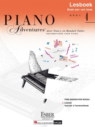 Piano Adventures: Lesboek Deel 4 (+Online-Audio) for piano Text niederlndisch