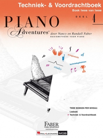 Piano Adventures Techniek- & Voordrachtboek Vol. 4 for piano Niederlndische Ausgabe