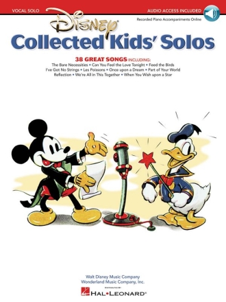 Disney Collected Kids' Solos Vocal Buch + Online-Audio