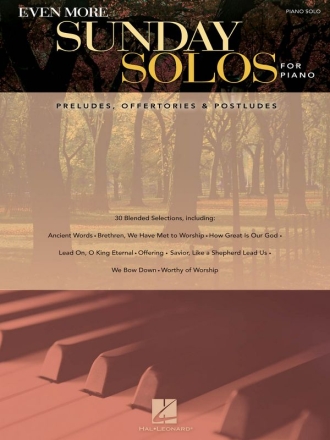 Even More Sunday Solos for piano