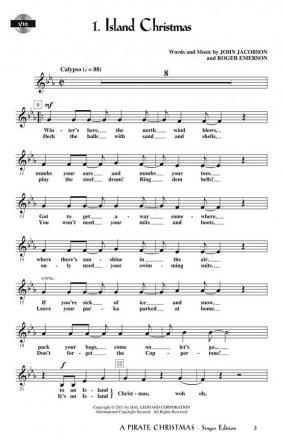 John Jacobson_Roger Emerson, A Pirate Christmas (Singer 5 Pak) Chor Partitur + Stimmen
