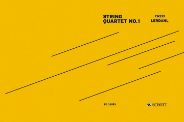F. Lerdahl, String Quartet No.1 fr Streichquartett Partitur und Stimmen