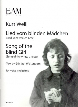 Lied vom blinden Mdchen fr Gesang und Klavier Partitur (dt/en)