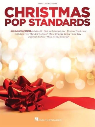 Christmas Pop Standards for piano, vocal and guitar Songbook