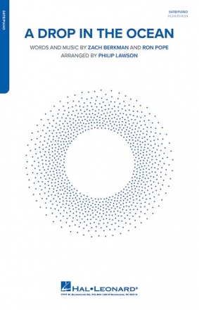 Zach Berkman, A Drop in the Ocean SATB and Piano Choral Score