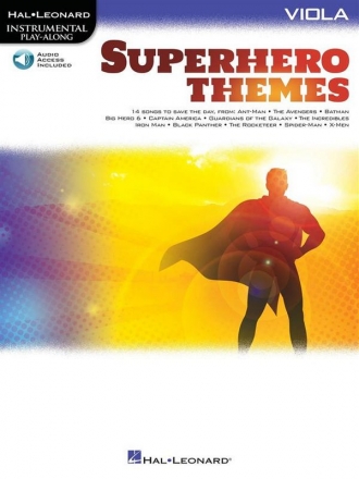 Superhero Themes for Viola Viola Book & Audio-Online