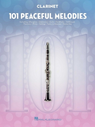 101 Peaceful Melodies Klarinette Buch