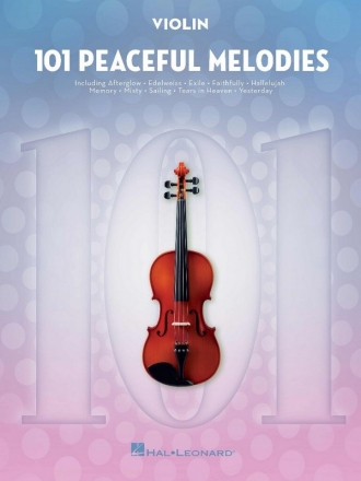 101 Peaceful Melodies Violine Buch