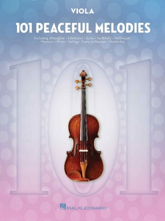 101 Peaceful Melodies Viola Buch