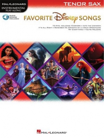 Favorite Disney Songs (+Online Audio) for tenor saxophone