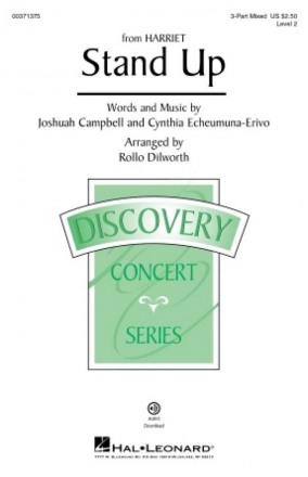 Joshuah Campbell, Stand Up (from Harriet) for 3-Part Mixed Choir Choral Score