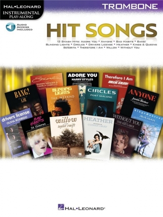 Hit Songs Trombone Book & Audio-Online