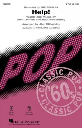 Alan Billingsley, Help! 2-Part Choir Choral Score