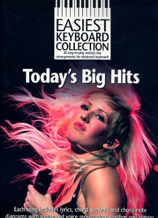 Today's big Hits: for keyboard Easiest Keyboard Collection