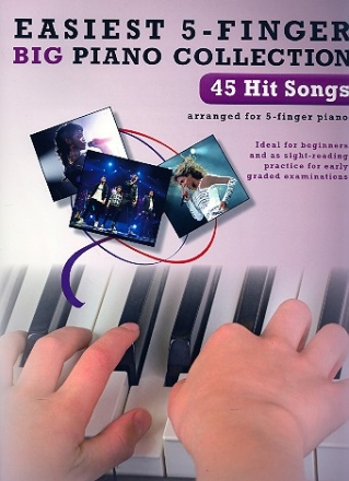 45 Hit Songs: for 5-finger piano (with text)